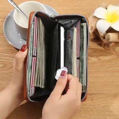 Women's Wallet Women's Long Women's Clutch Bag Mobile Phone Bag Single Zipper Wallet Large Capacity Card Bag