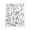 Flower Series Clear Stamp Transparent Stamp Seal Flower-Leaves Stamp Seal for DIY Card Making Scrapbook Decorations