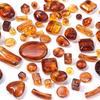 10-100pcs/lot Amber Color Acrylic Beads Oval Heart Pumpkin Shape Loose Spaced Beads For DIY Charms Bracelet Necklace Accessories