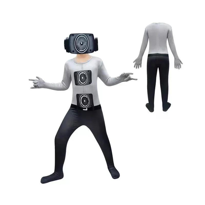 Skibidi tualetes kostīmu spēle Cosplay skaļrunis