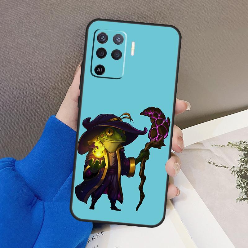 Cute Mouse Axolotl Frog Wizard Case For Oppo A78 A38 A18 A98 A58 A60 A80 A40 A96 A76 A16 A94 A74 A54 A15 A17 A57 A77 A5 Pro