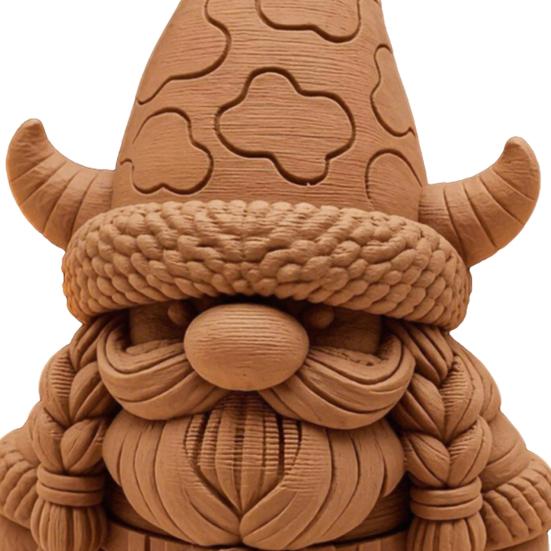 Yousheng Viking Gnome Figurine, 3D Printed Cute Nordic Dwarf Ornament, Whimsical Little Man Ornament Desk Decor for Home