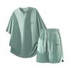 Summer Casual Sports Suit Men's Short Sleeved Two-piece Set