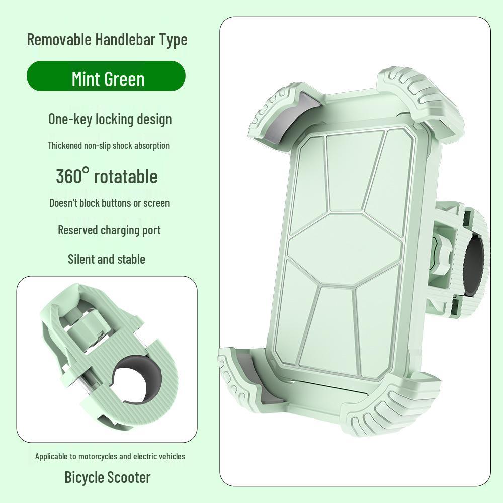 Shockproof Anti-Shake Phone Holder for Electric Vehicles & Motorcycles - Ideal for Navigation and Outdoor Cycling