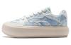 Women's Sneakers Li Ning Puff Platform Slip Resistant Low Top Skateboard Shoes Women's Denim Sky Blue
