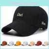 Letters Embroidery Oui Non Duck Cap Girl Spring Autumn Outdoor Running Sports