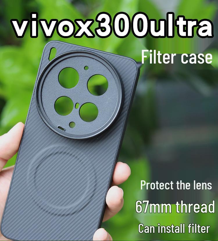 Compatible with Vivo X300 Ultra: Magnetic Phone Photography Kit with CPL Polarizing Filter 67mm and Threaded Lens Ring