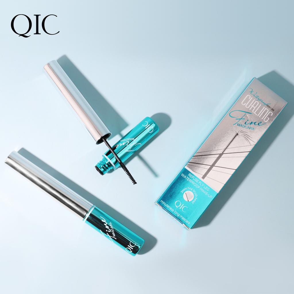 QIC Small Brush Head Mascara Japanese Wind Curl Mascara Waterproof and Non-smudging Slender Eyelashes Primer