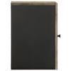 Wall Mounted Bathroom Cabinet Black 38 x 33 x 48 cm Solid Mango Wood