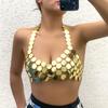 Sexy Acrylic Plastic Sequin Chest Bra Chain Dress Nightclub Party Show Festival Outfit Dance Costume Stage Wear Body Jewelry New