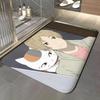 anime N-Natsume's Book of Friends Floor Mat Soft Flannel Entrance Door Mat Non Slip Absorbent Bathroom Bedroom Floor Rug