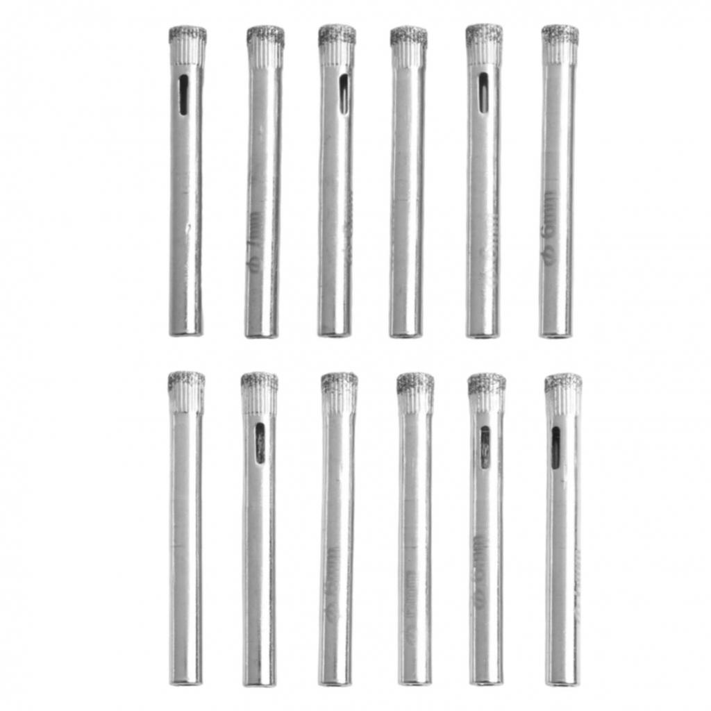 Ceramic and Glass Mastery Twelve Piece Drill Bit Collection At Six Mm