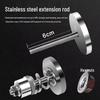Stainless Steel Telescopic Shower & Wardrobe Curtain Rod for Bathroom
