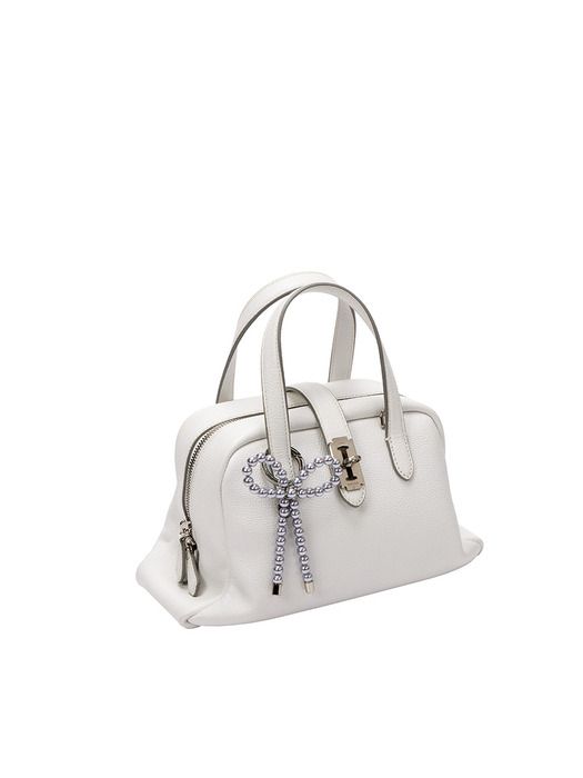 vunque Pearl Ribbon Charm (Pearl Ribbon Charm) Grey