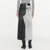 JNBY H-Line Denim Patchwork Skirt