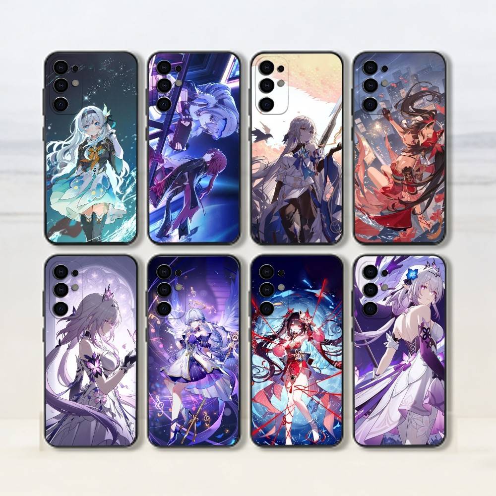 Honkai Star Rail Handyhülle Für Samsung S25,S24,S21,S22,S23,S30,Ultra,S20,Plus,Fe,Lite,Note,10,Schwarze Hülle