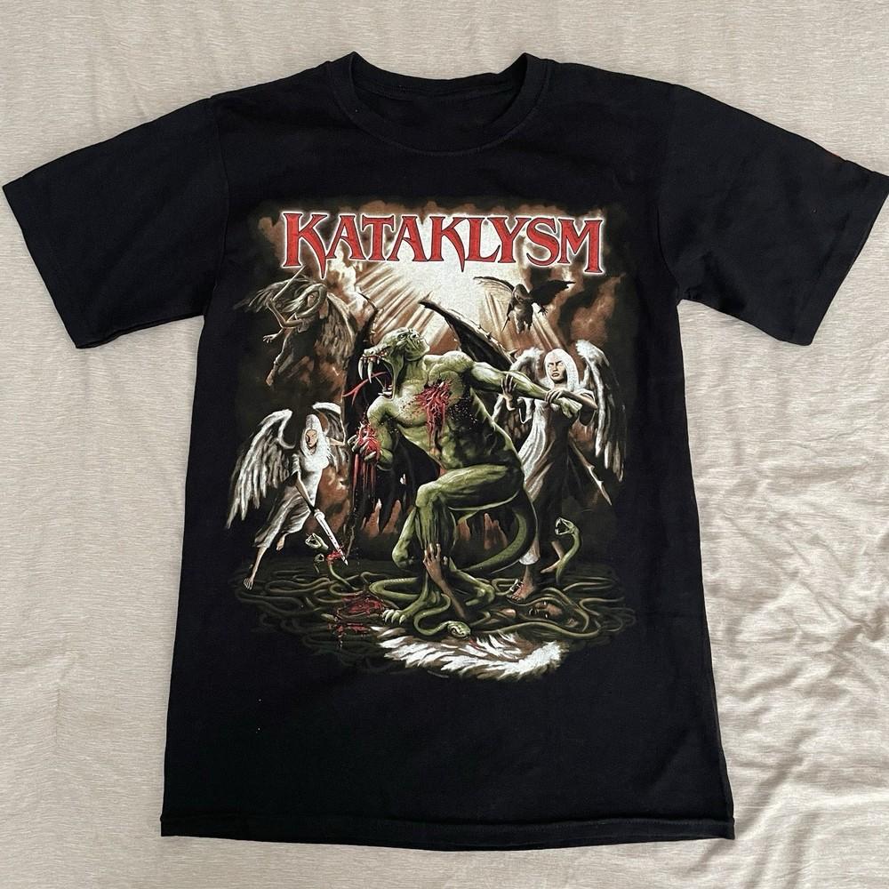 

Vintage Kataklysm Heaven’s Venom Black Short Sleeve Unisex All Size S234XL Unisex T-Shirt XL