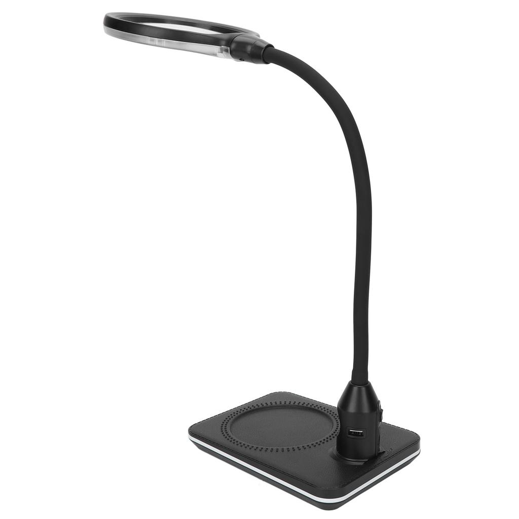 Magnifying Lamp 3X Primary 10X Secondary Dimmable LED USB Port Foldable Gooseneck Widely Used