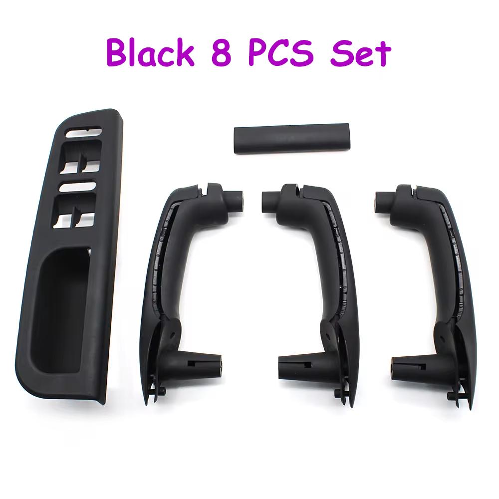 Golf 4 MK4 Jetta LHD Carbon Fiber Front Rear Left Right Door Handle Set Replacement For Volkswagon VW Bora 1999-2004
