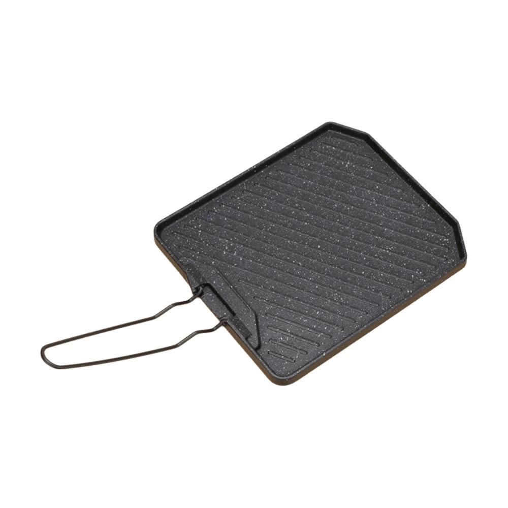 

Portable Camping Frying Pan Folding Design Cooking Pan Heat Resistant Grill Basket Camping чёрный