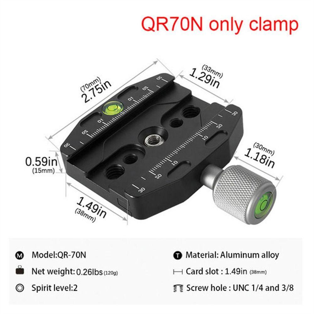 

Быстросъемная пластина из алюминиевого сплава цинка и цинка 50 мм/70 мм/90 мм/110 мм, зажим для штатива, монопода Arca Swiss Plate QR70N