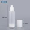 15ml 20ml 30ml 50ml 80ml 100ml Airless Vacuum Bottle with Scrub Surface, Spray and Dispenser, White Cap Lotion Container