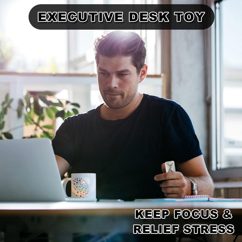 1 pz Lega EDC Push Card Albero di Natale Illimitato Metallo Punta delle Dita Giroscopio Rotatore Giocattolo Anti Pressione