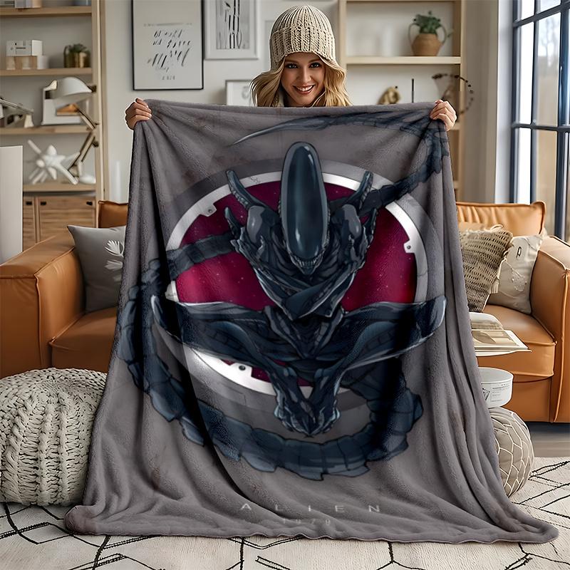 Alien Ultra Soft Flannel Throw Blanket Warm Cozy Blanket for Bed Couch or outdoor best gift