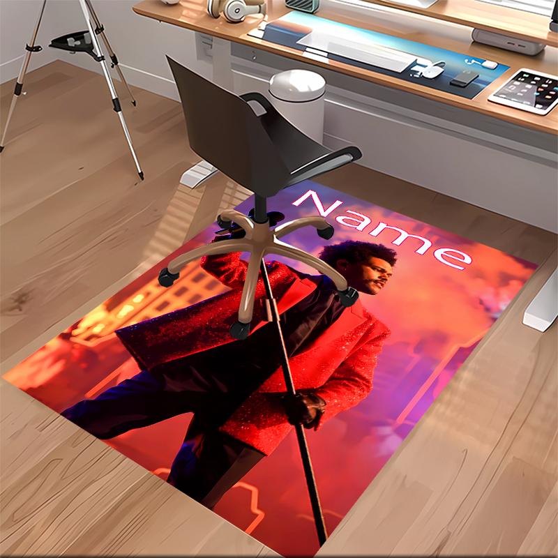 Custom Personalization The Weeknd Print Area Rug - Soft, Washable Non-Slip Indoor Mat,Living Room,Home&Office Decorative Rug