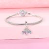 Original 925 Real Sterling Silver Charms Bead Son Daughter Mom Pendant Fit Original Bracelet Necklace For Women DIY Jewelry Gift
