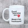 Black and Tan Coonhound - Cup with a Dog, Personalized Cup with a Print, a Classic Gift for Everyone from the Art-Dog Brand