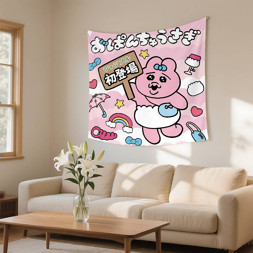 OOpanchu UUsagi Cartoon Tapestry Customizable Tapestries Of Various Styleswall Hangings Celebrity Photo Printing wall Hanging