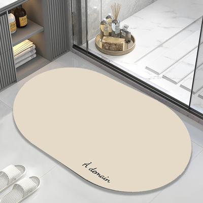 Simple Diatom Mud Mat Bathroom Non-slip Soft Mat Absorbent Carpet Door Mat