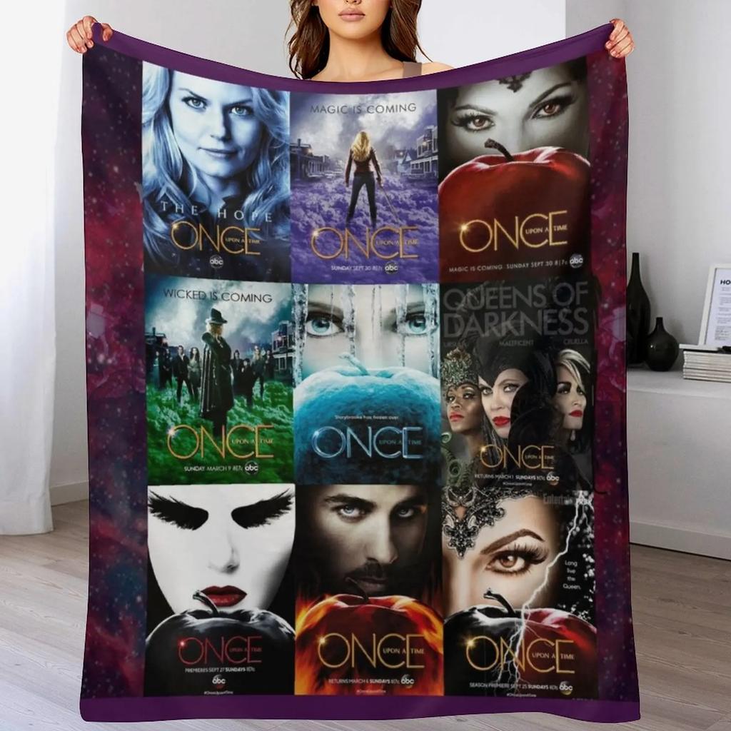 Once upon a time Throw Blanket Mens Soft Warm Throw Blanket for Couch