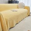 Autumn and Winter Solid Color Thickened Three-Dimensional Suede Sofa Towel Sofa Cover Towel Cat-Proof Sofa Cover Universal Blanket Multi-Purpose