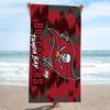 Tampa Bay Buccaneers Print Beach Towel, Large Soft Quick Dry Towel for Beach Camping Swimming