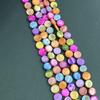 1String, Handmade Round Beads, 6×6mm, 8×8mm, Colourful Natural Shells Loose Spacer Beads for Jewelry Making DIY Necklace Bracelet Accessories, 38cm