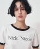 Nigaennikol Nicole Signature Ringer Crop Top_White