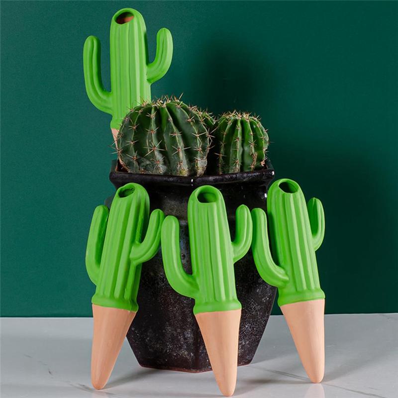 M-Modern-Cactus Shape Automatic Drip Irrigation Watering System Plant Dripper Garden Plant Watering Device