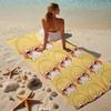 proof beach towel with a Tenma Tsukasa1 pattern - soft,absorbent,quick-drying,machine washable - perfect for swimming,camping,bathing