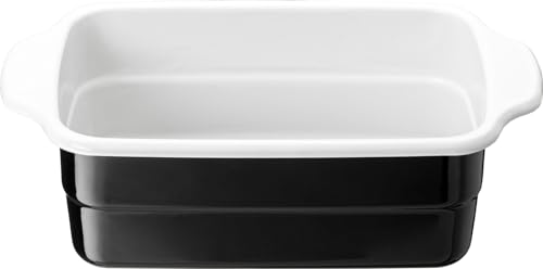 Takagi Metal Enamel Deep Fryer/Tempura Pan, Square, 28.3 x 16.1 x 8.7 cm, Black, Maximum Oil Capacity: Approx. 1.0 L, Ideal for Longer Foods, Small, C