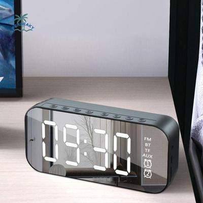 Large LED Screen LED Mirror Screen Alarm Clock Portable Dual Alarm Digital Clock Smart Digital Display Wireless Charging Clock