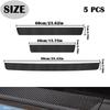 5PCS Car Door Sill Protector for Toyota Highlander 2020-2024 2025, Carbon Fiber Texture Door Entry Guard Accessories Threshold/Rear Bumper Guard