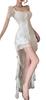 Toa Soa Short Sleeve Mini Hostess Cocktail Night Work Ruffles Women's Dress, Spring, Summer, Autumn, Winter, Dress, Dress, Outfit, Tiered, Fishtail,