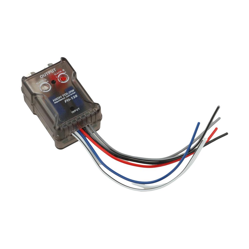 High to Low Level Speaker For RCA Adapter for Car Audio Equipment Compatible with Powersubwoofer Input and Audio Systems