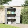 Vidaxl Garden Shed, Anthracite, 116X45X175 Cm, Galvanized Steel