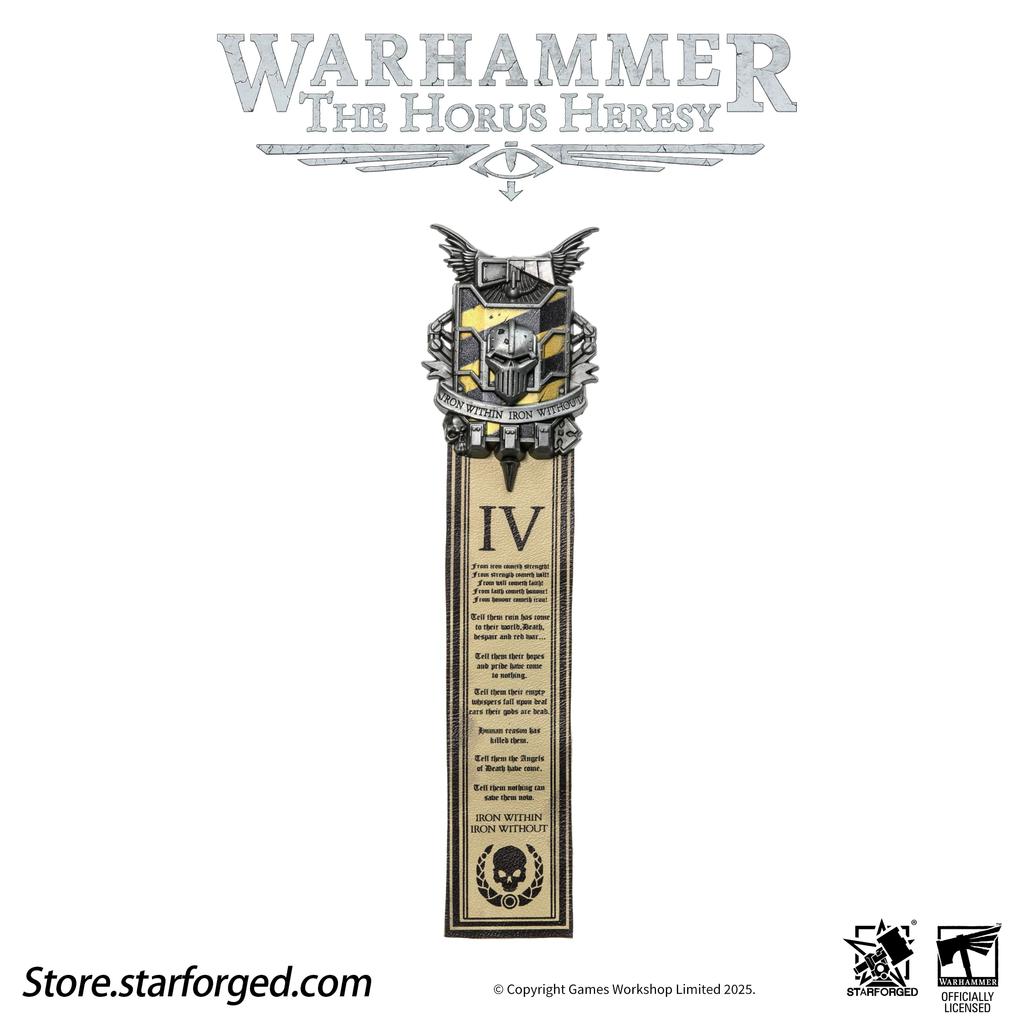 Starforged Star Casting, Spilla Periferica Warhammer 40K Ciondolo Collezione Gruppo di Battaglia Emblema della Religione del Dio Meccanico
