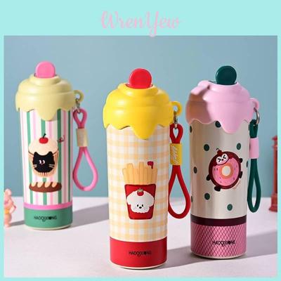 New Stainless Steel Ice Cream Insulated Cup With Straw For Students And Travel