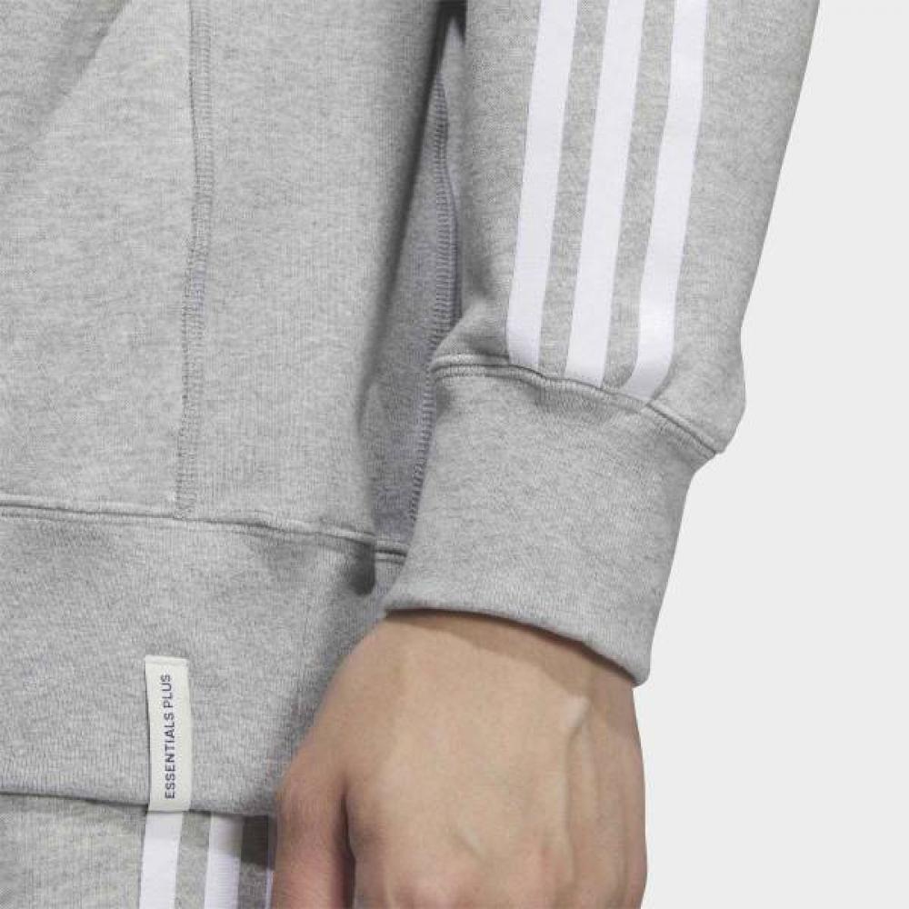 Adidas Essential+ Loose Fit 3s French Terry Sweatshirt Grey