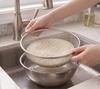 Nagao Deep Bowl and Colander 23cm Outer Stainless Made In Japan Tsubame-Sanjo Set, Standard, Diameter, 18-8 Steel,